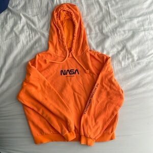 Orange H&M NASA hoodie, XSMALL